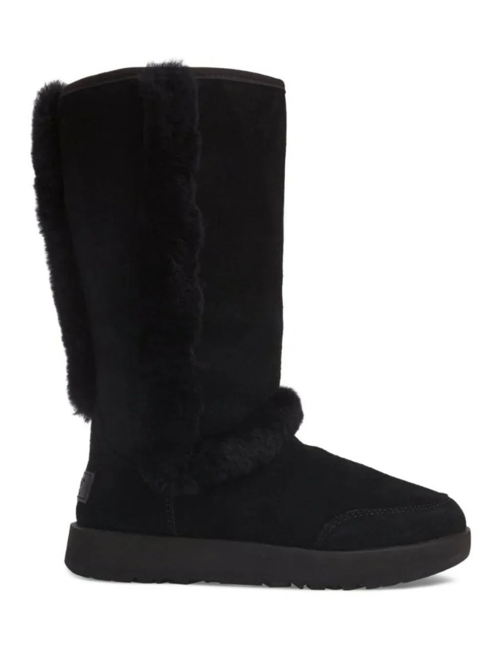 New Ugg Sundance Genuine Shearling Waterproof Boot Black 6 US 1017511 DD36
